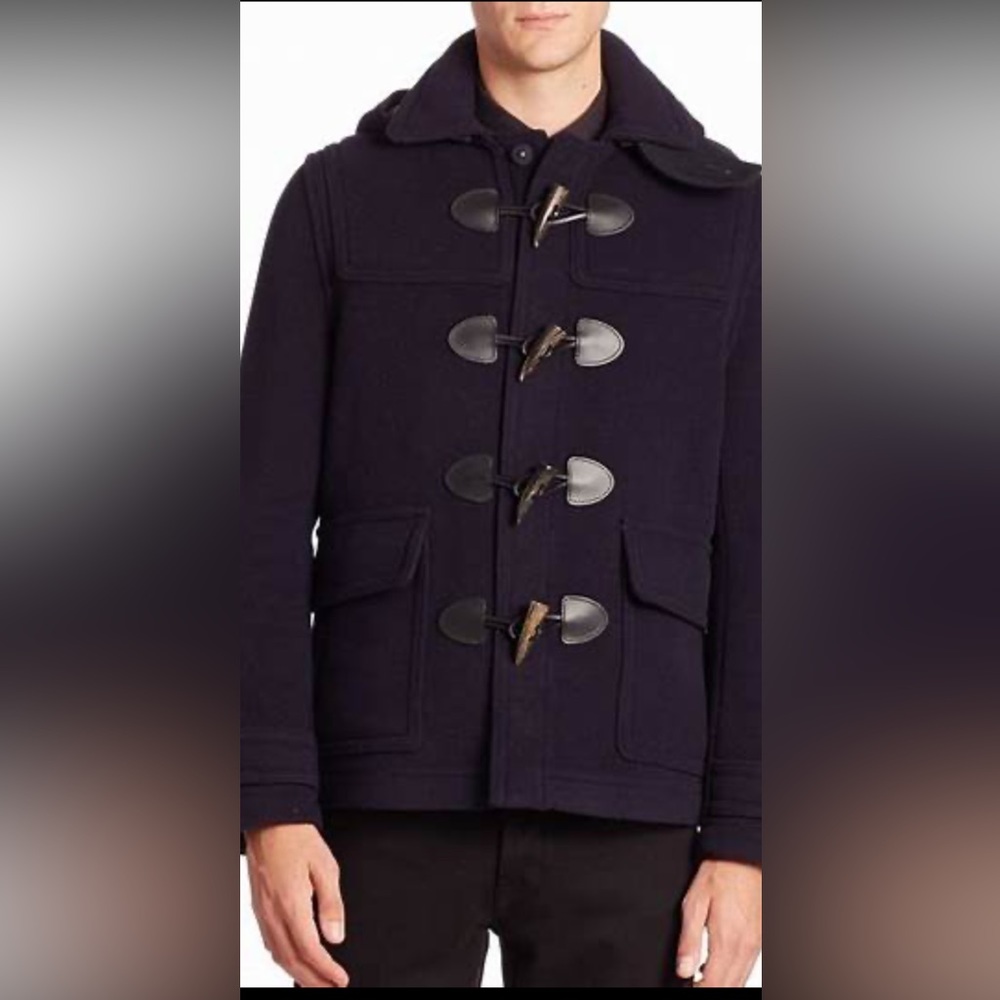 Classic Burberry Burwood Wool Duffle Coat